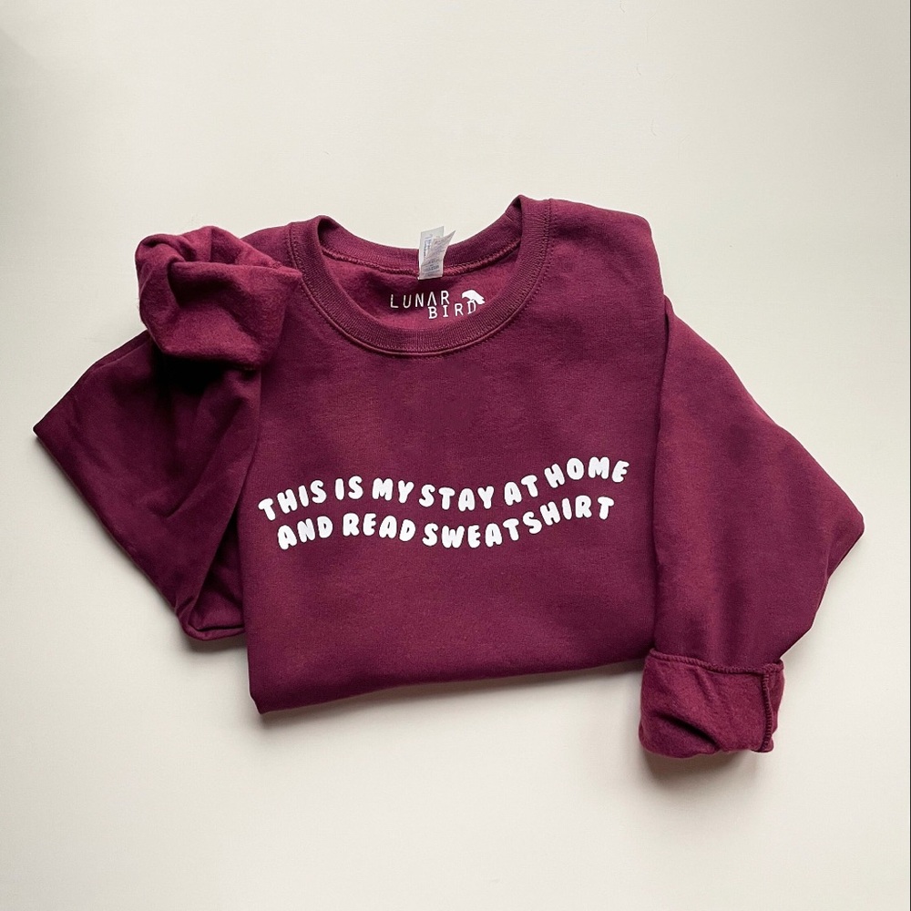 This is my reading sweatshirt
